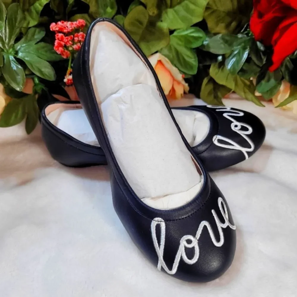 NIB Ellen Degeneres Kids Eg-Langlee Ballet Flats Leather